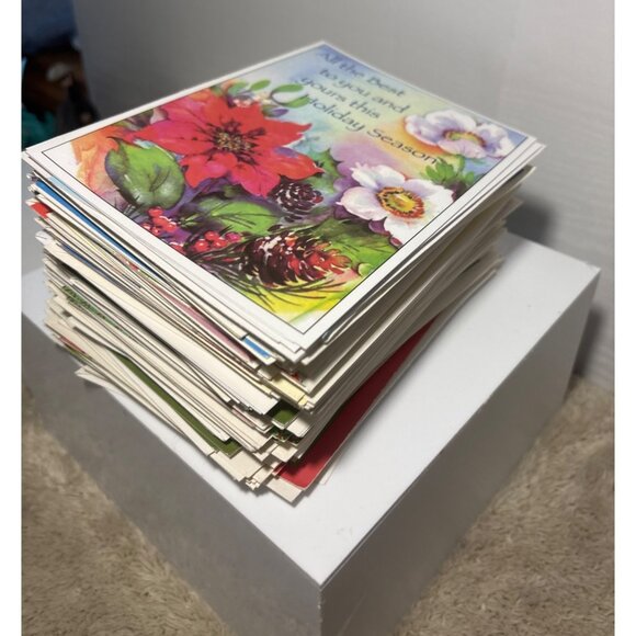 Christmas Greeting Cards With Envelopes Assorted Made in Canada Set of 50 - Picture 10 of 10